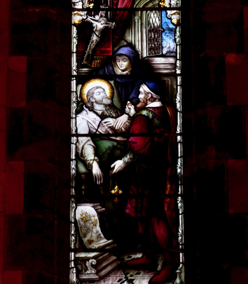 Thaddeus altar Cobh death stained glass