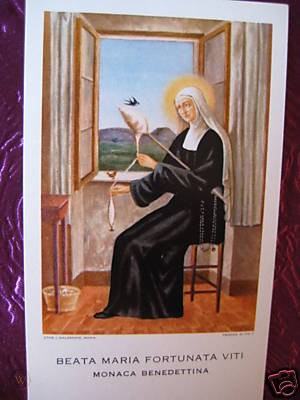 bl maria fortunata viti holy card
