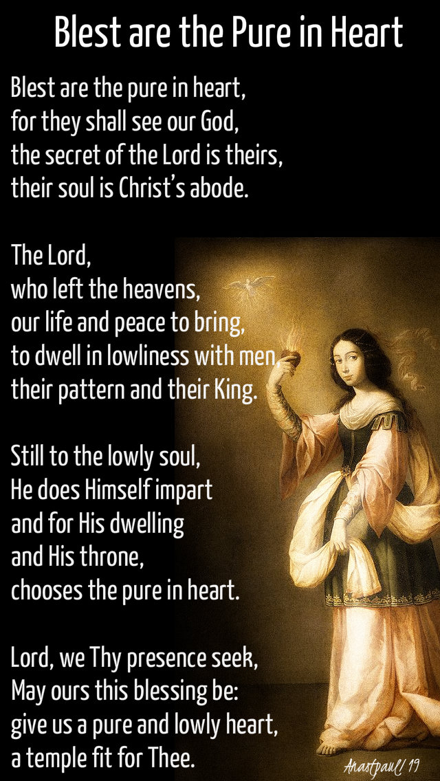blest are the pure in heart - 25 nov 2019 - speaking of mercy thought for the day bl frederic ozanam