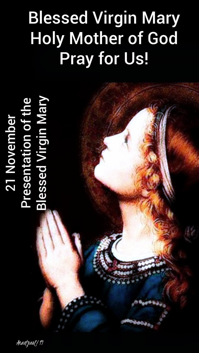 mary pray for us - preesentation 21 nov 2019