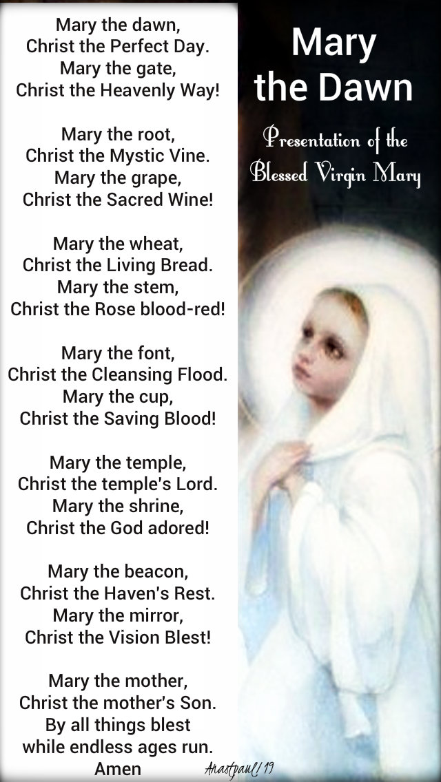 mary the dawn,christ the perfect day - lit of the hours - present of mary 21 nov 2019.jpg