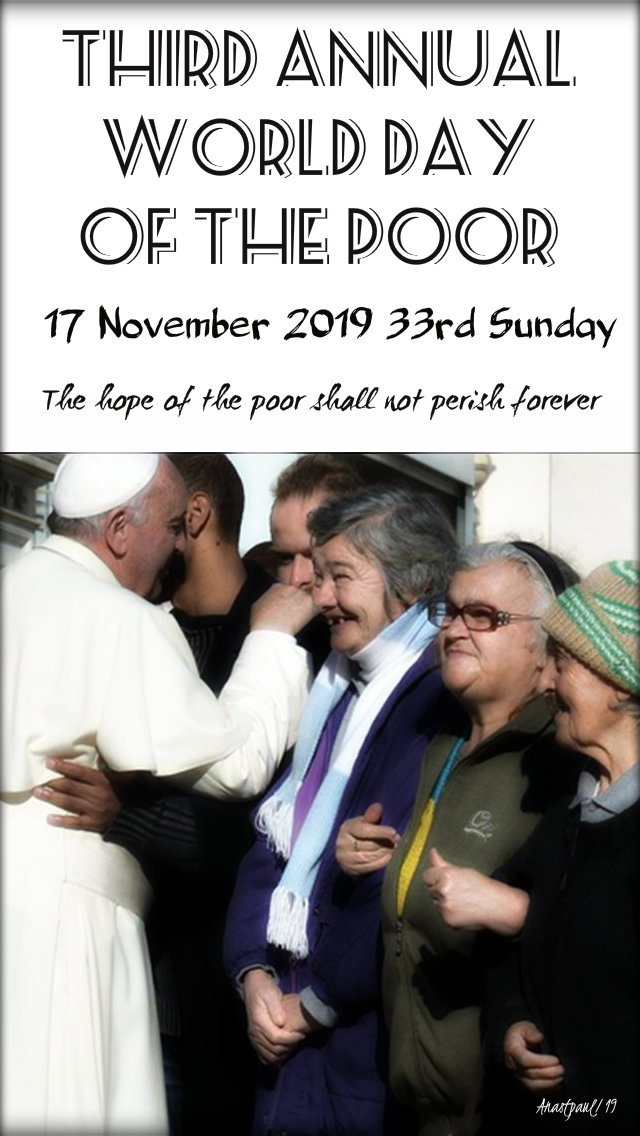 rd world day of the poor 33C 17 nov 2019 pope francis no 2 .jpg