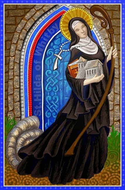 st hilda of whitby artwork