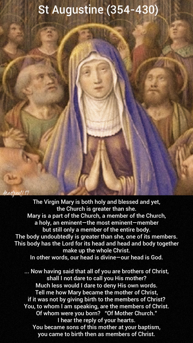 the virgin mary is holy and blessed and yet the church - st augustine - 21 nov 2019 presentation of mary.jpg