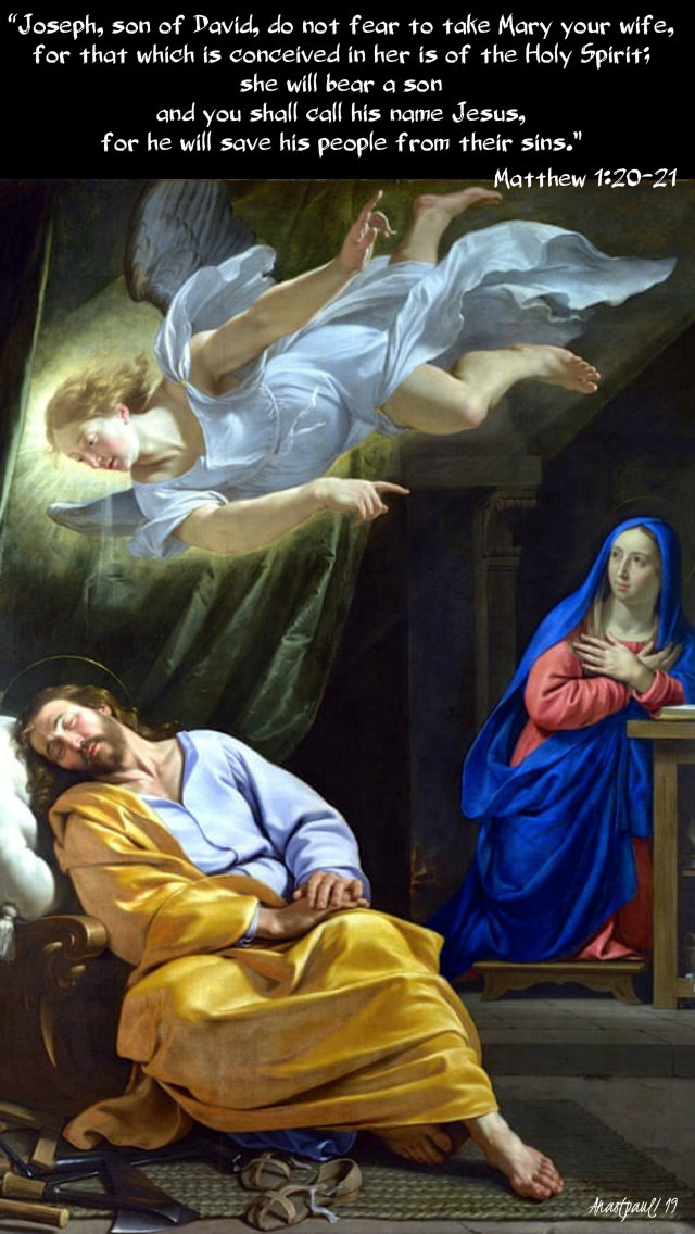 matthew 1 20 - 21 joseph son of david do not fear to take mary 22 dec 2019.jpg