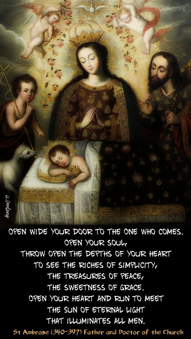 open wide your door to the one who comes - st ambrose 15 dec 2019.jpg