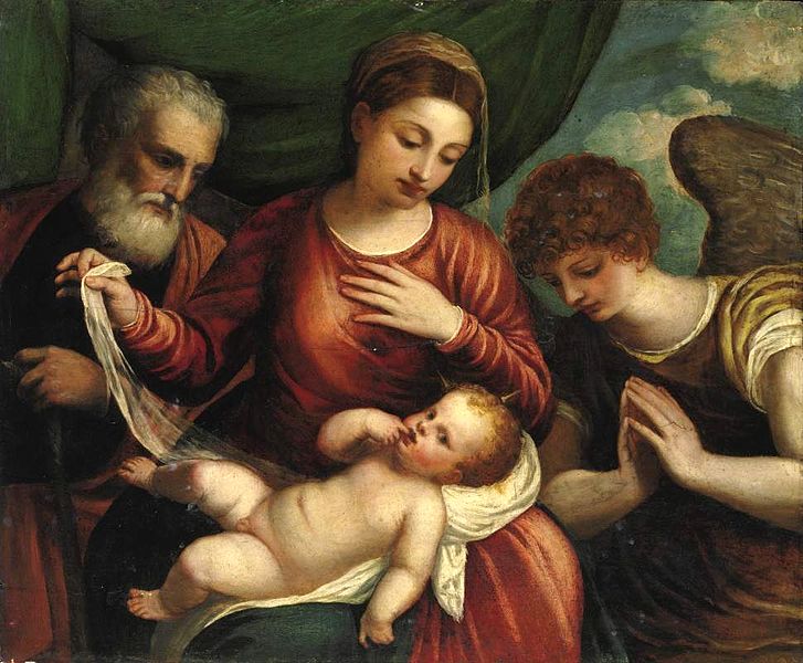 Polidoro_da_Lanciano_Holy_Family_with_Angel just amazing