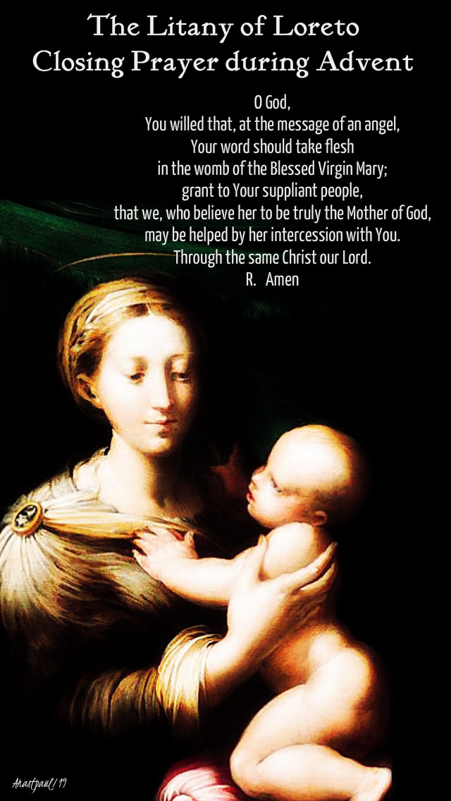 the litany of loreto closing prayer during advent - 10 dec 2019.jpg