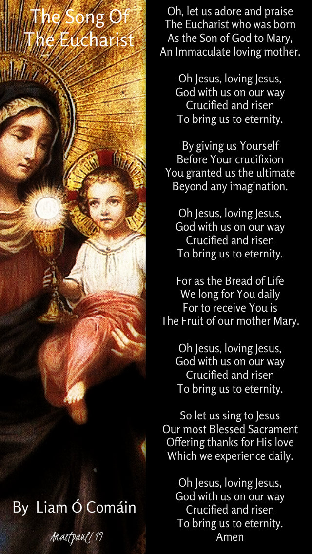 the song of the eucharist by liam o comain o let us adore and praise - 29 dec 2019 feast of the holy family.jpg