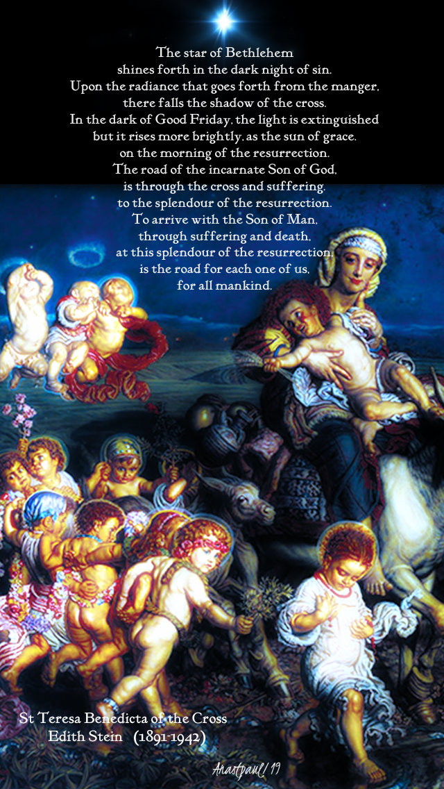 the star of bethlehem shines forth - st teresa benedicta - holy innocents 28 dec 2019.jpg