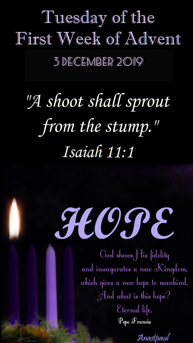 Tuesday of the first week of advent - 3 dec 2019.jpg