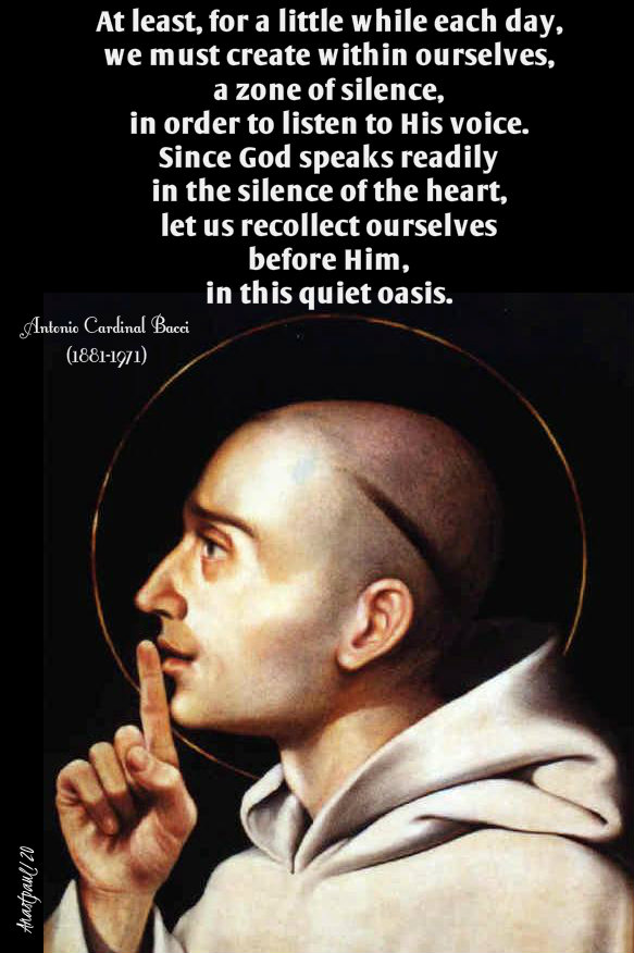 at least for a little time each day - bacci antonio cardinal 2 jan 2020