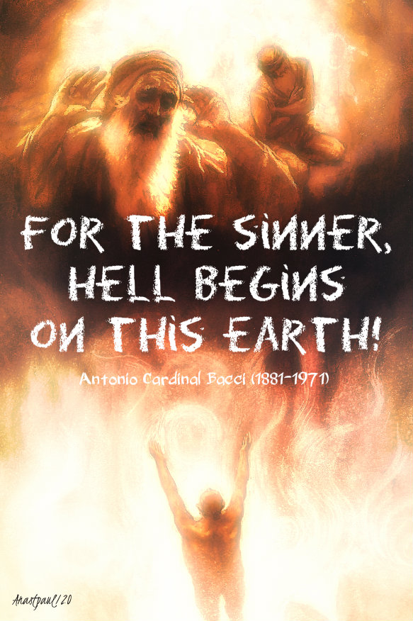for the sinner hell begins on this earth - bacci 4 jan 2020