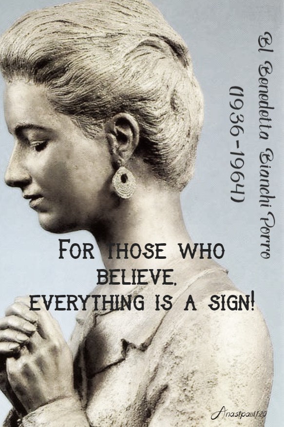 for those who believe everything is a sign bl benedetta porro 23 jan 2020