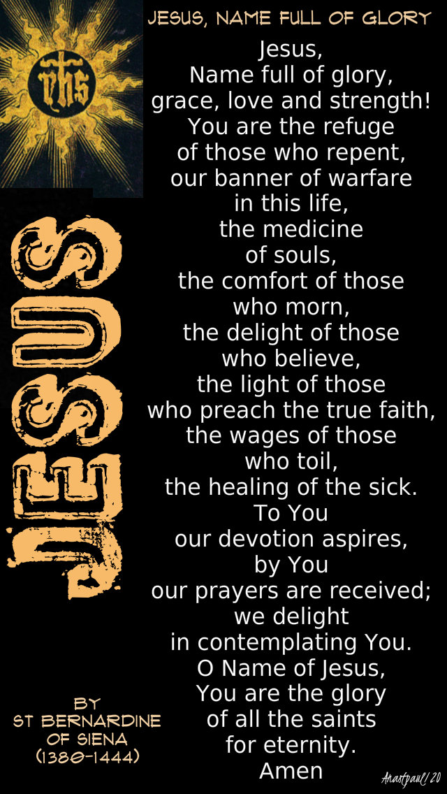 jesus name full of glory by st bernardine of siena - 11 jan 2020.jpg