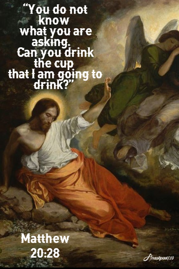 matthew 20 28 can you drink that i am going to drink 21 jan 2020