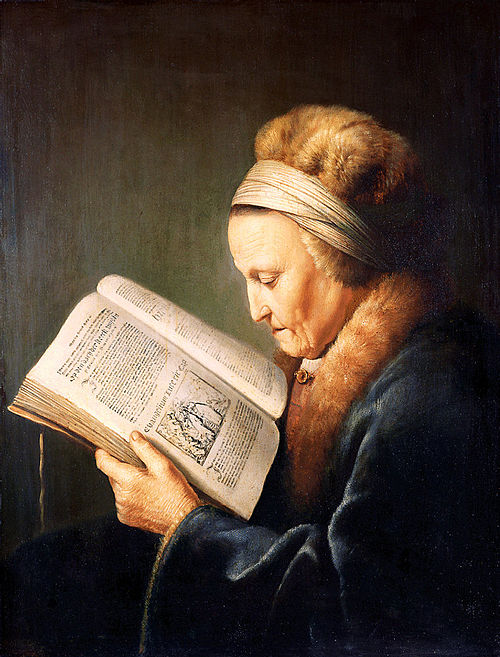 rembrandt's mother reading bible - sun of the word of god 26 jan 2020