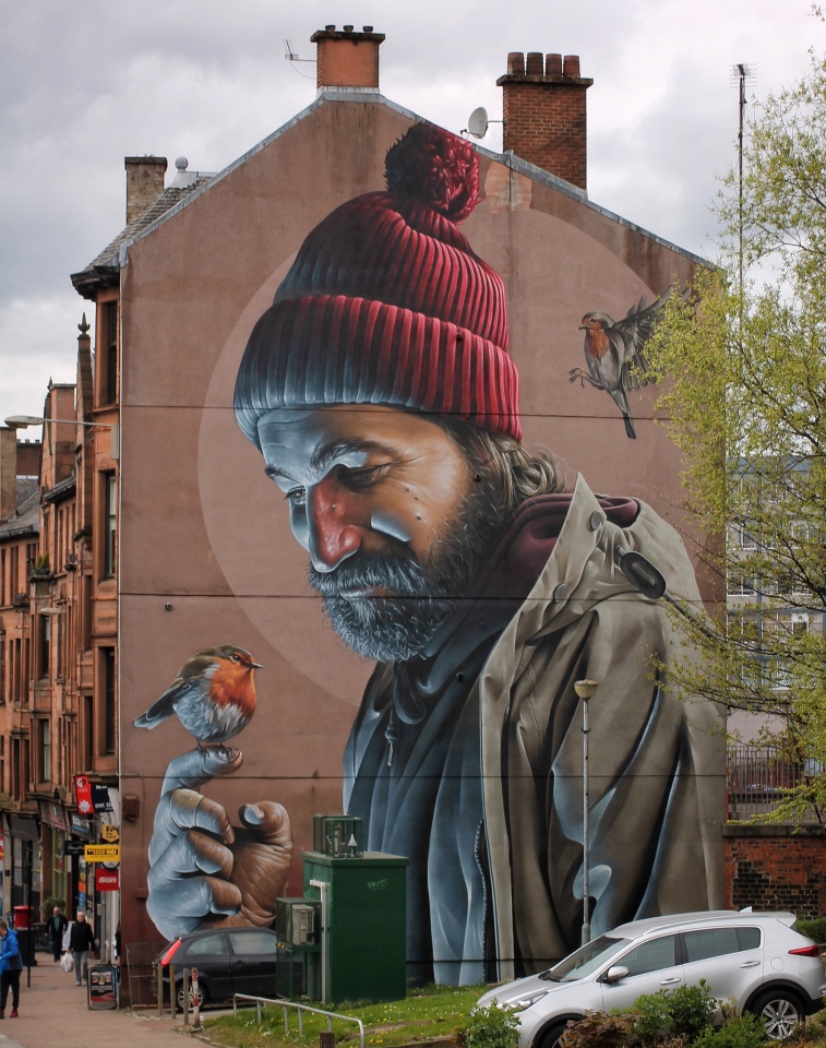 st kentigern mungo street art glasgow