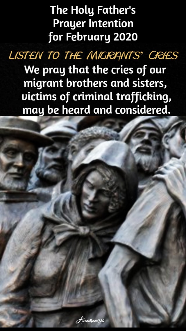 the holy father's prayer intention feb 2020