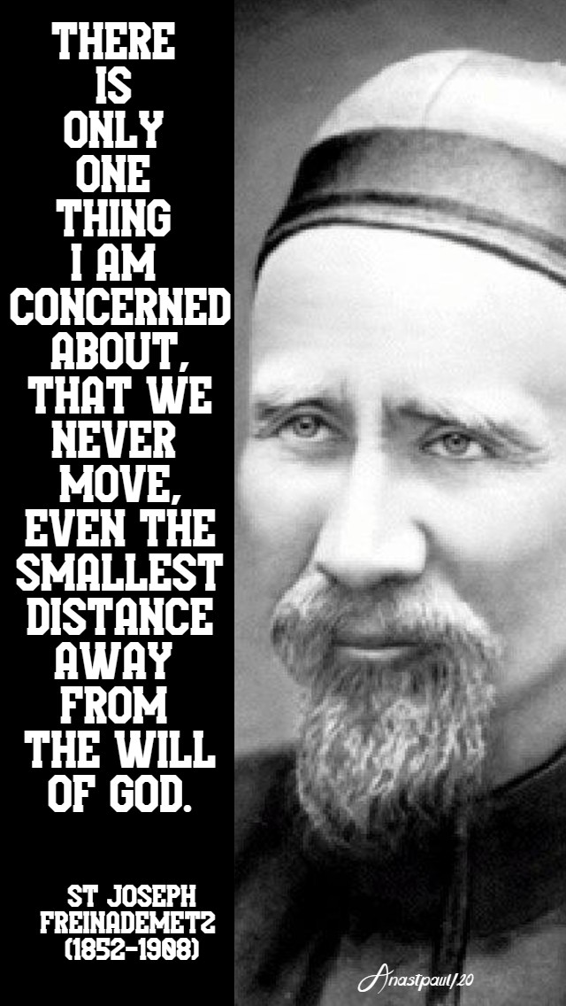 there is only one thing i am concerned about st joseph freinademetz 28 jan 2020