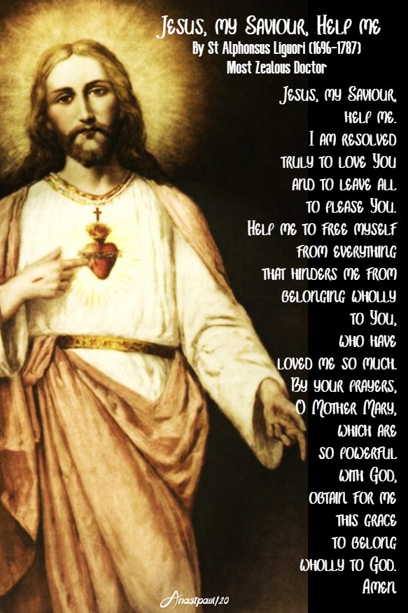 jesus my saviour help me - st alphonsus liguori 8 feb 2020