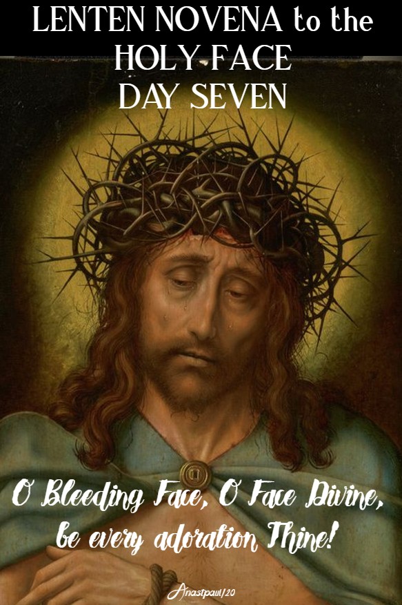LENTEN NOVENA TO THE HOLY FACE DAY SEVEN 23 FEB 2020