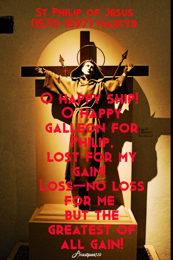 o happy ship - st philip of jesus 5 feb 2020