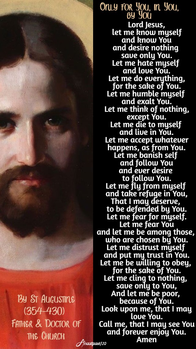 only for you in you by you st augustine - 12 feb 2020