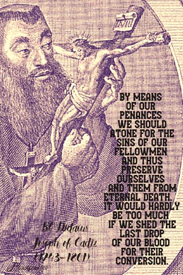 by means of our penances bl didacus joseph 24 march 2020