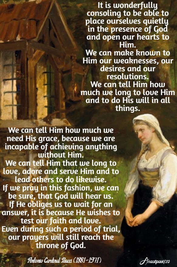 it is wonderfully consoling - bacci 13 march 2020