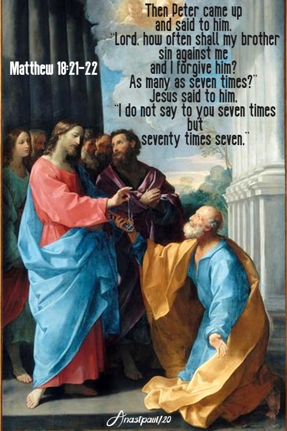 matthew 18 21-22 70 times 7 - 17 march 2020