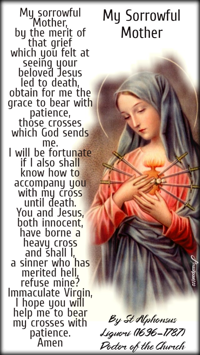 my sorrowful mother - st alphonsus liguori 28 march 2020