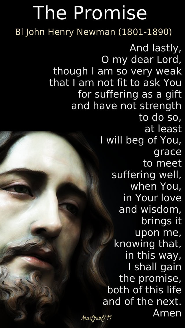 the-promise-bl-john-henry-newman-4-april-2019 AND LENTEN REFL 26 MARCH 2020