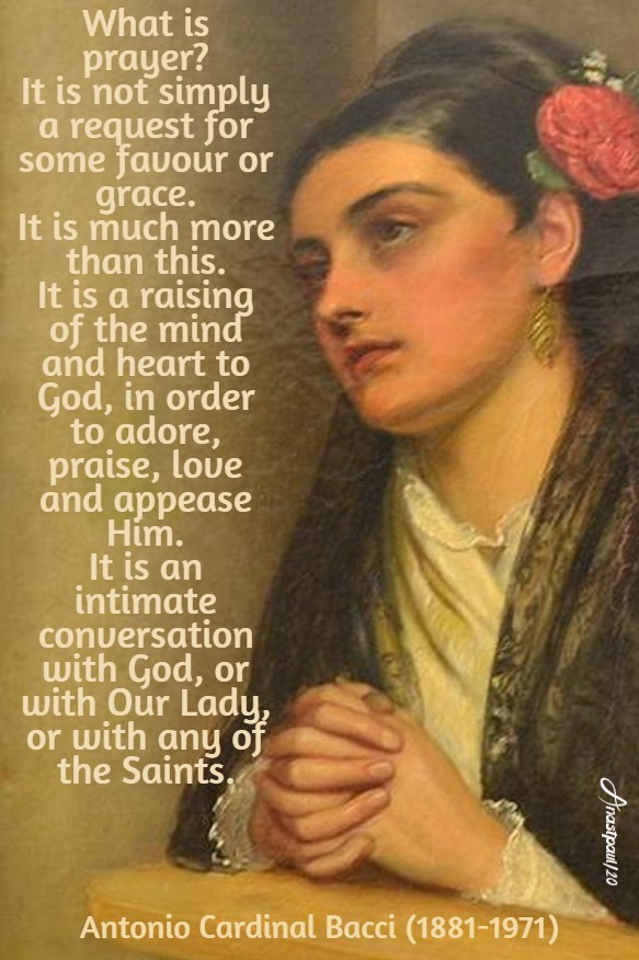 what is prayer - bacci - 13 march 2020
