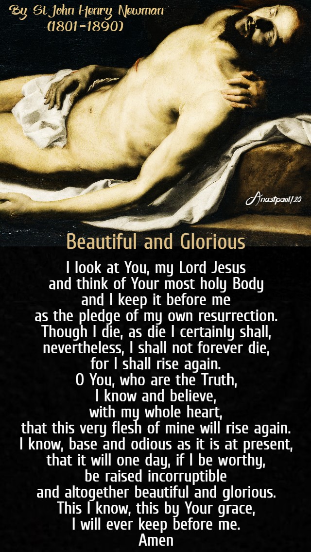 beautiful and glorious - bl john henry newman - holy sat 10 april 2020