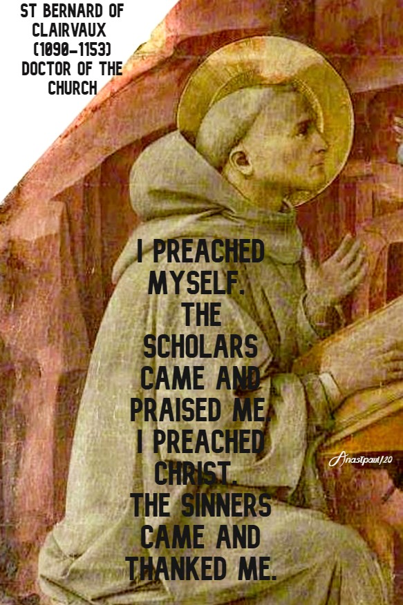 i preached myself the scholars came ...i preached Christ - 18 april 2020