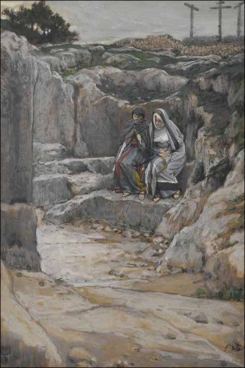 james tissot - 2 marys watch at the tomb