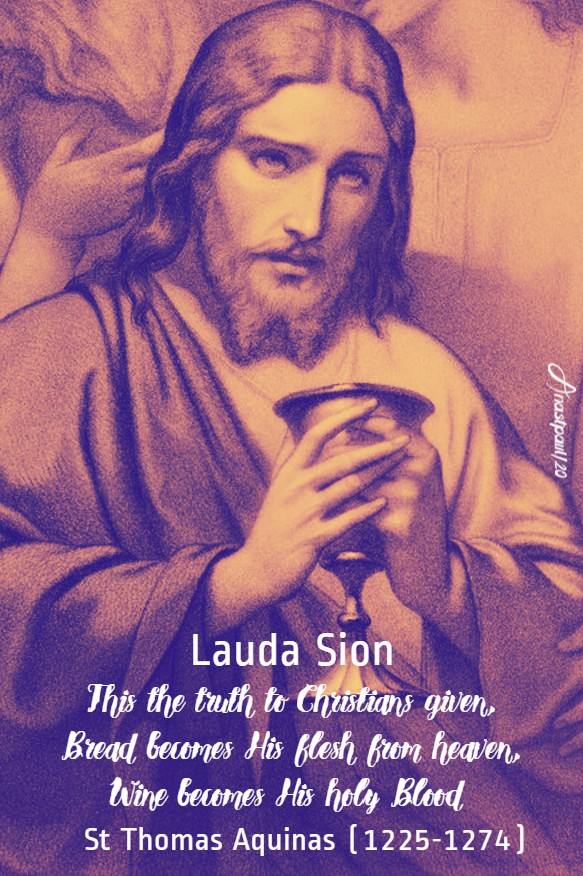 lauda sion st thomas aquinas 28 april 2020
