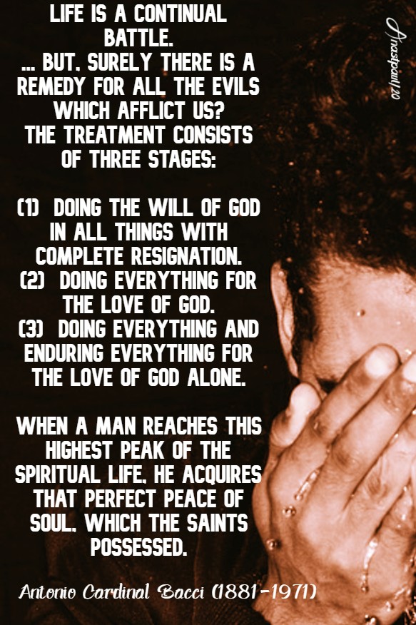 life is a continual battle - bacci 26 april 2020