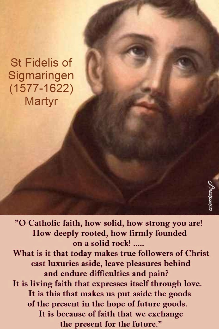 o-catholic-faith-st-fidelis - 24 april 2017 and 24 april 2020