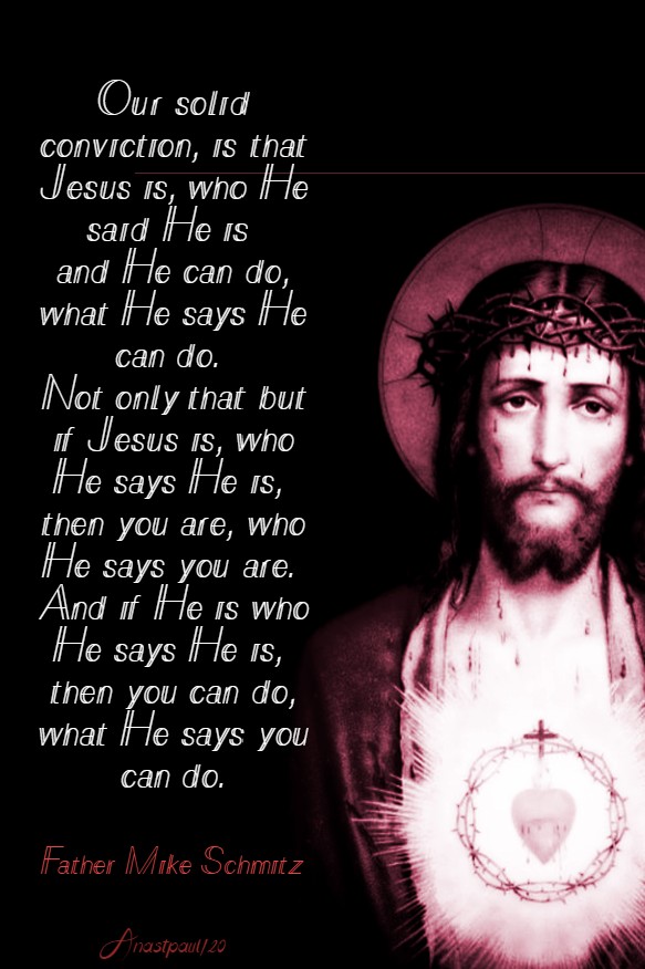 our solid conviction - fr mike schmitz 18 april 2020