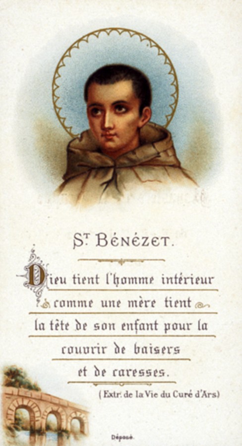 st-benezet holy card