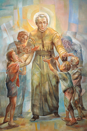 st lodovico pavoni with children art