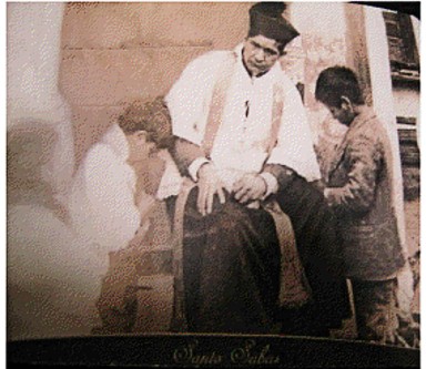 st sabas with children