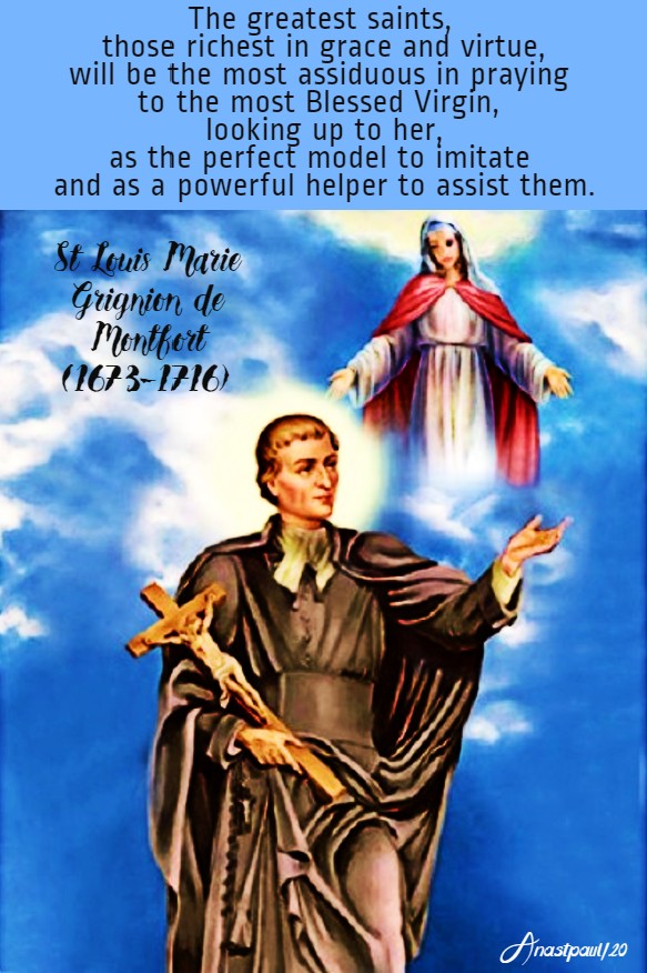 the greatest saints - st louis de montfort 28 april 2020
