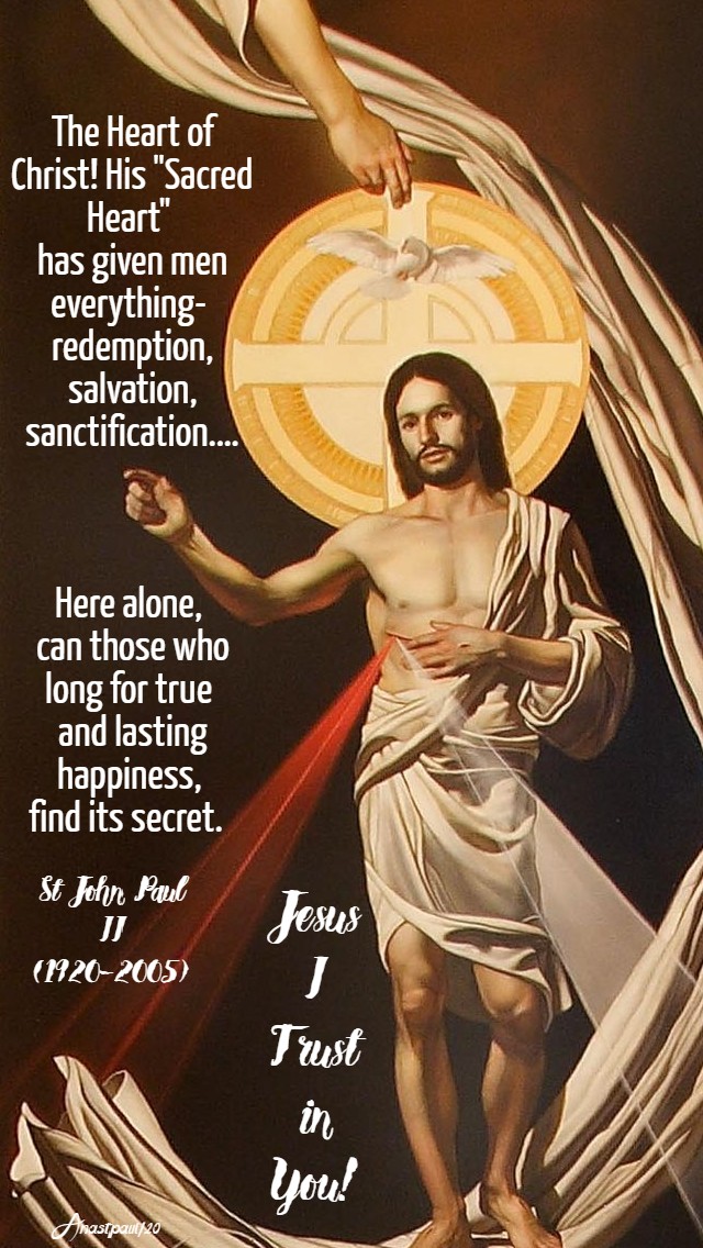 the heart of christ his sacred heart - st john paul 19 april 2020