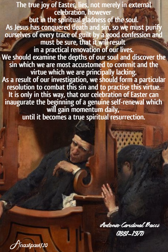 the true joy of easter - bacci 12 april 2020