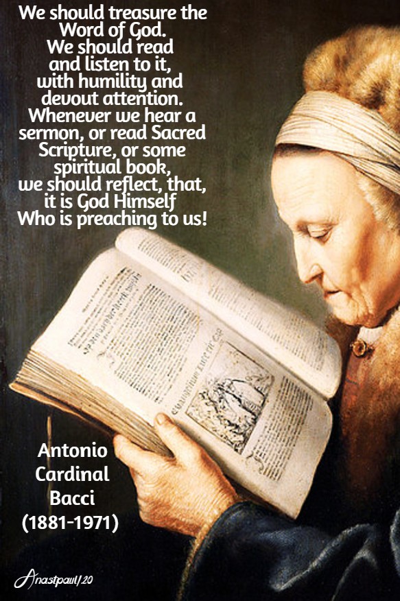 the word of god - bacci - 28 april 2020