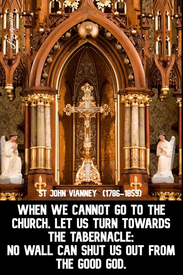 when we cannot go to the church let us turn -no wall - st john vianney 26 april 2020 3 easter