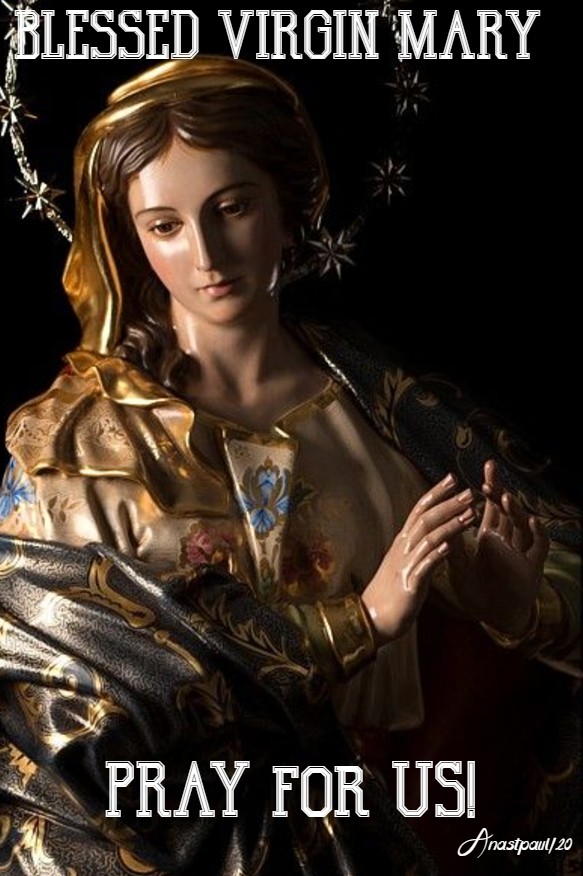 BLESSED VIRGIN MARY PRAY FOR US 25 MAY 2020